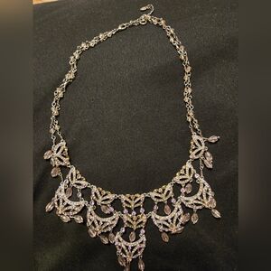 Silver and Lavender Necklace